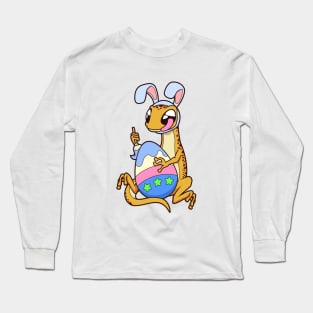 Fire salamander painting Easter eggs at Easter Long Sleeve T-Shirt